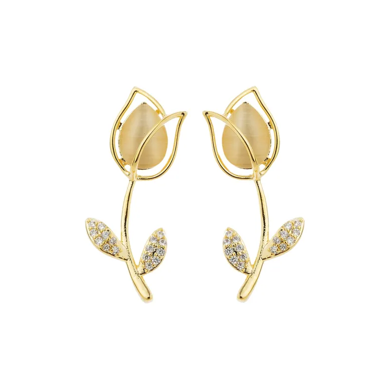 CHIMERA Glass Cat Eye Earrings Women's-0
