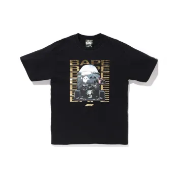 A BATHING APE X F1 Photo Ape Head Tee