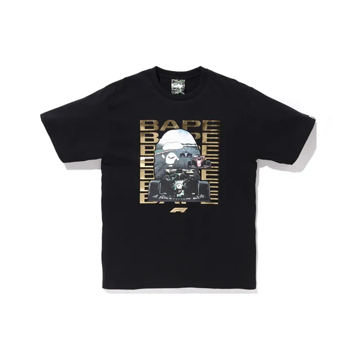 Bape X F1 Photo Ape Head Tee-0