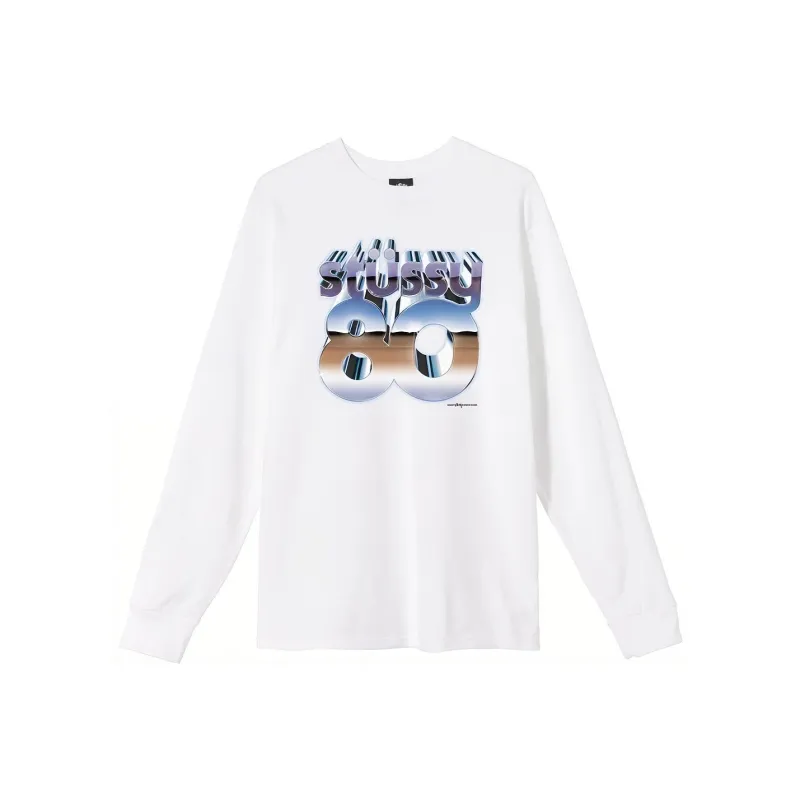 Stussy 80 Chrome Long Sleeve Tee-2