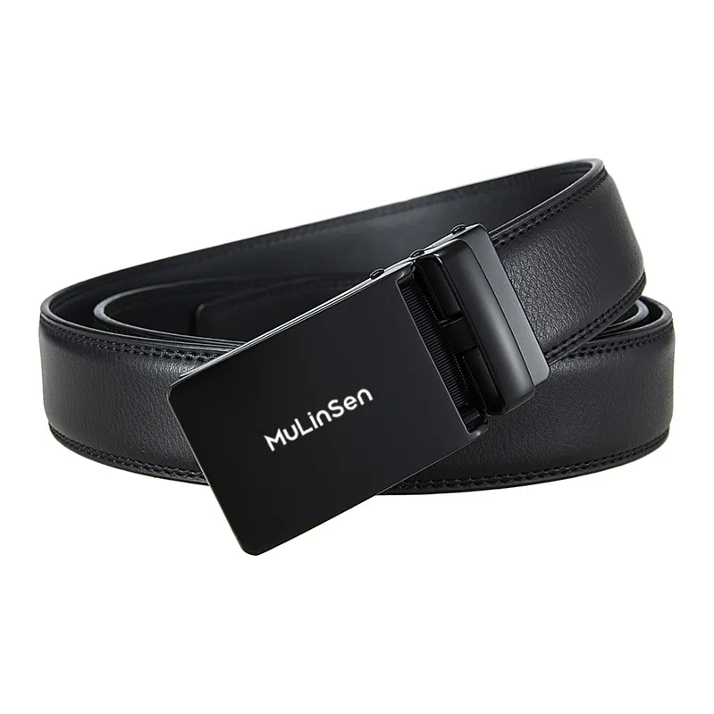 Mulinsen Cow Leather Belts Men's 3.5CM-1