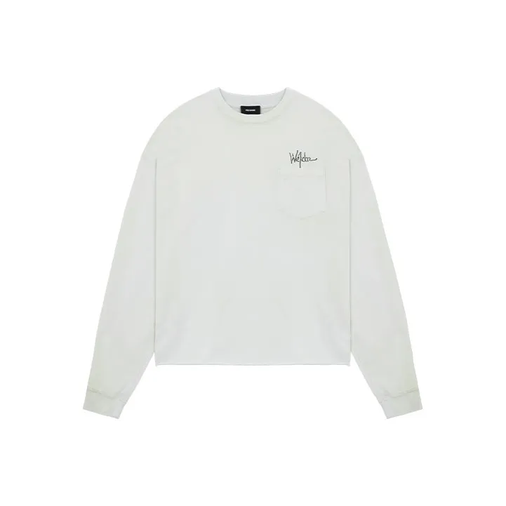 WE11DONE Logo Embellished Crewneck T Shirt-0