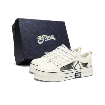 OUGLEMEN Canvas Shoes Men's Box