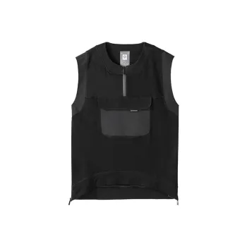 NORVINCY Breathable Solid Color 100% Cotton Sleeveless Cycling T Shirt Unisex