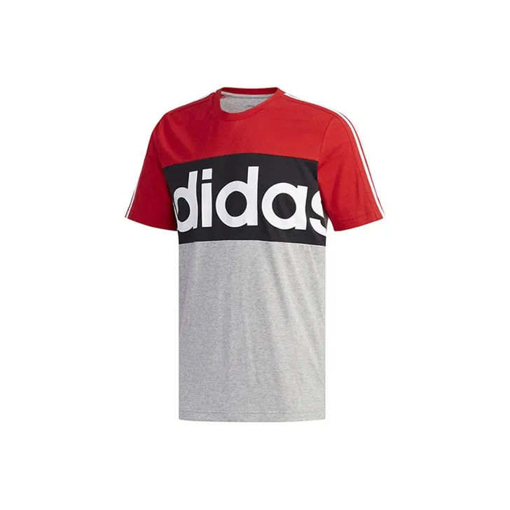 Adidas T-Shirt Men's Red Black Gray-0