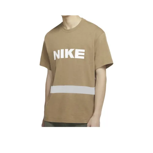 Nike T Shirts Men Seaweed Brown