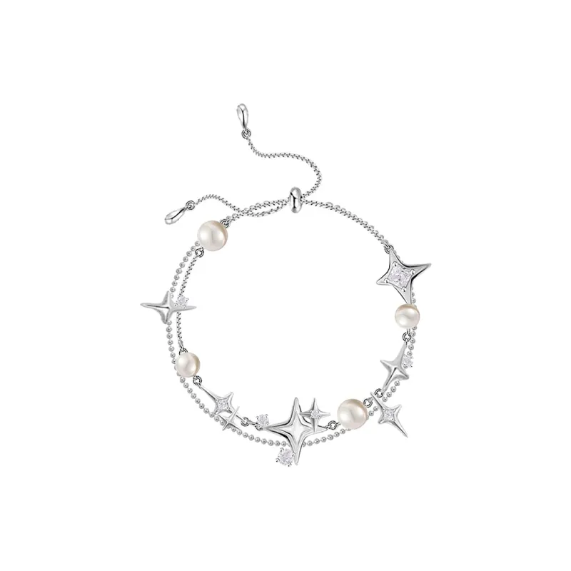 Masw Double Layer Pearl Bracelets Unisex-2