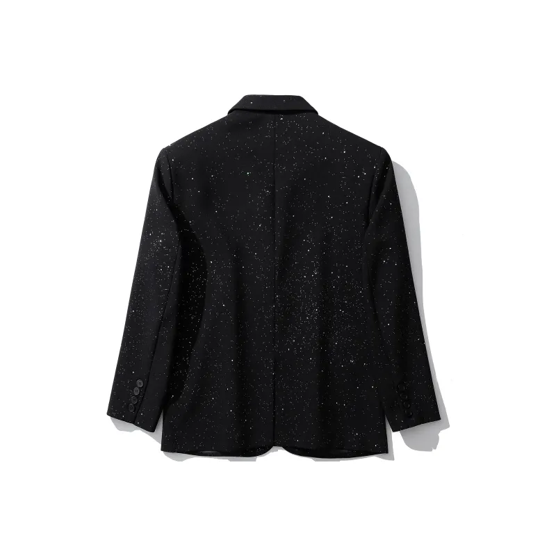 GOOSELIAR Fashion Business Suit Coat Unisex Classic Black-1