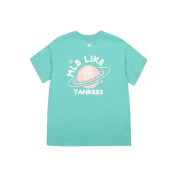 MLB Drop Shoulder Sleeve T Shirt Unisex Green