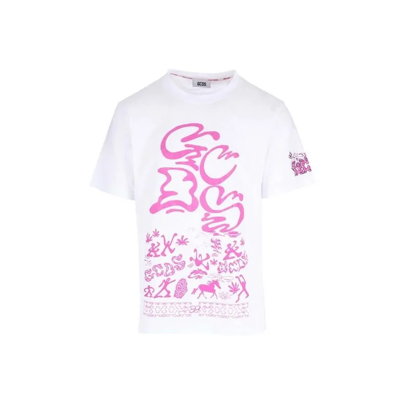 GCDS T-Shirts Men White-0