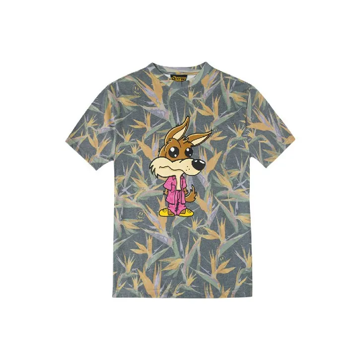 Drew House Smiley Collection T Shirts Unisex Black Paradise Bird-0