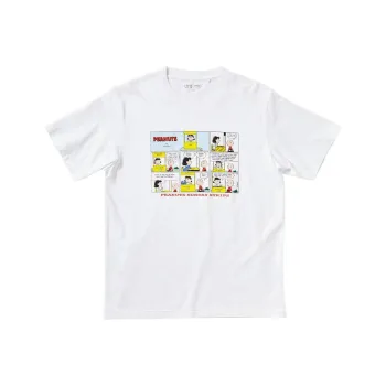 UNIQLO Drop Shoulder Sleeve T Shirt Unisex White