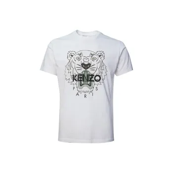 KENZO Classic Tiger Head T Shirts Men White