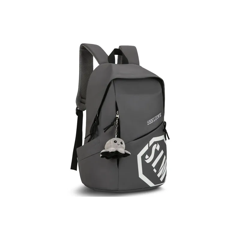 LUVISTRUE Nylon Backpack Unisex Gray/Black/Burgundy/Khaki/Blue-2