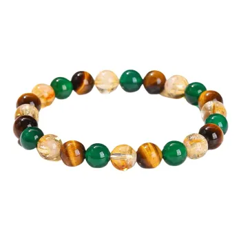 Atsuyama Tiger's Eye Stone Bracelets Unisex
