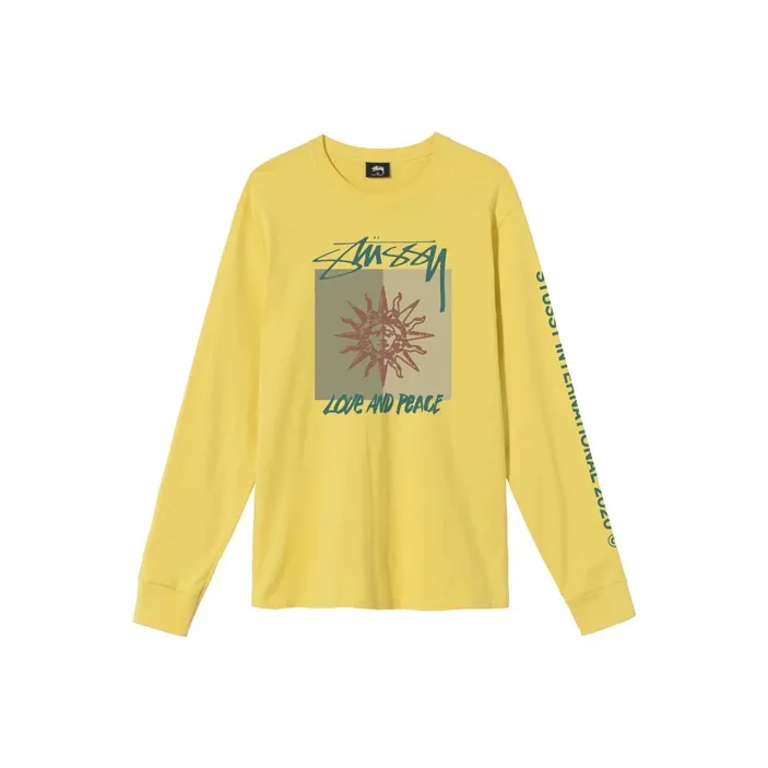 Stussy Love & Peace Long Sleeve Tee-4