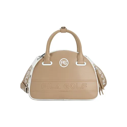 FILA Golf Series Polyurethane Shoulder Bag Crossbody Bag Handbag Extra Small Women's Tobacco Camel