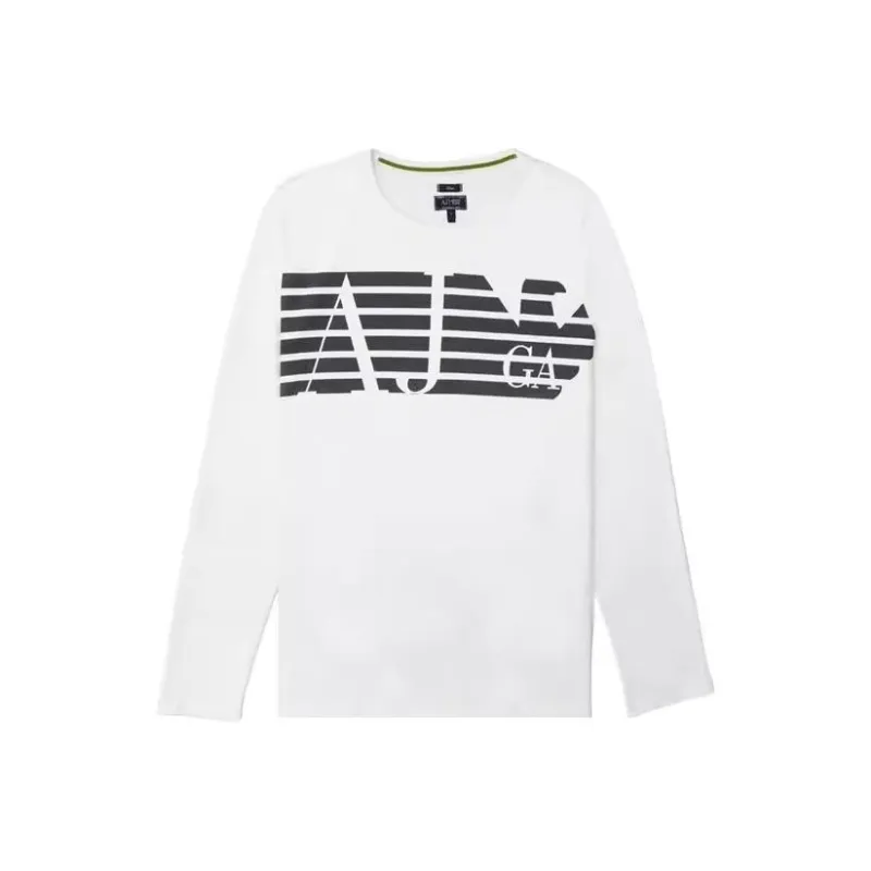 ARMANI JEANS T Shirts Men White-0