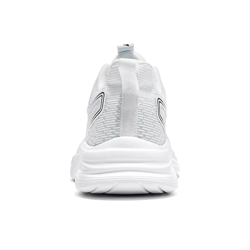 Warrior Anti Slip And Wear Resistant Lightweight Low Top Casual Running Shoes Men's White Gray-3