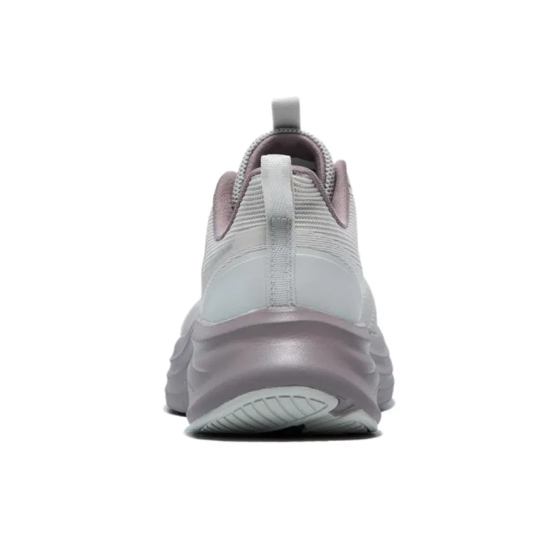 QIAODAN Cushioned Wear Resistant Breathable Low Top Casual Running Shoes Women's Gray-3
