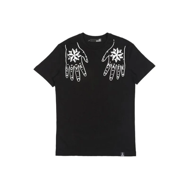 LOVE MOSCHINO T Shirts Men Black-0