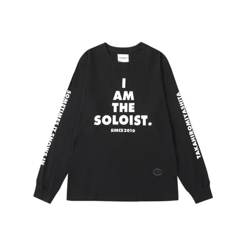 THE SOLOIST 블랙 남녀공용 티셔츠