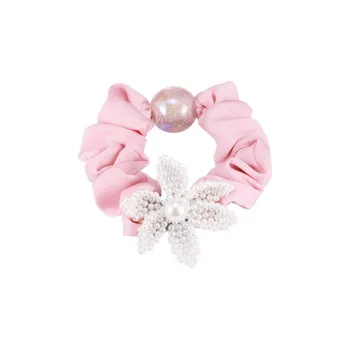 NICERURU Pearl Flowers Hair Tie Women's