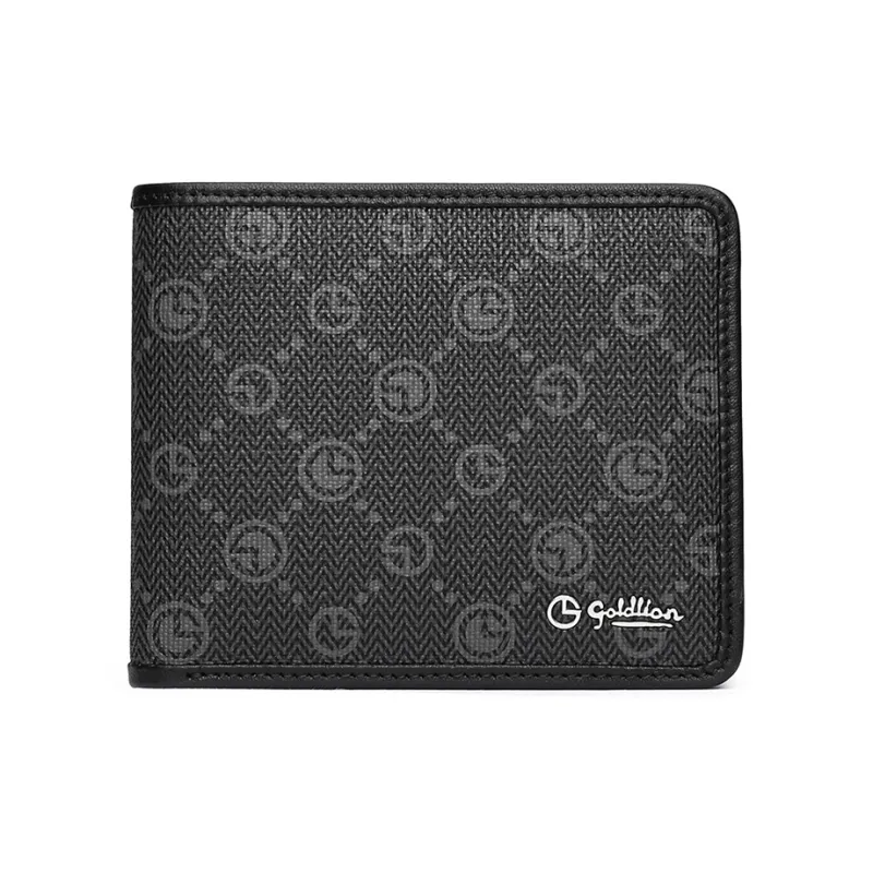 GOLDLION PVC Wallet Men's Black-0