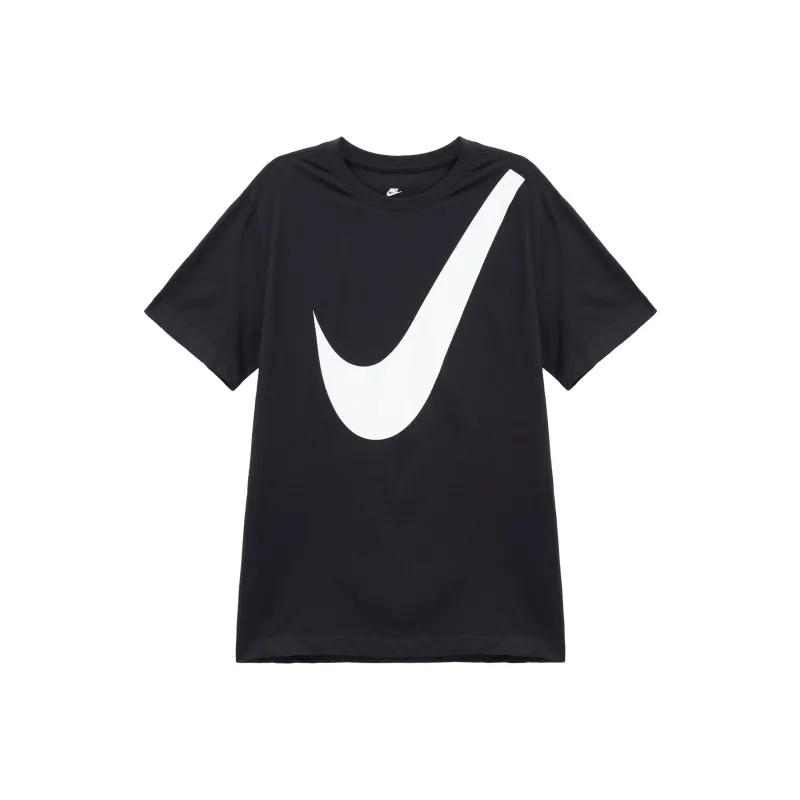 Nike Sportswear Swoosh Cotton Crewneck T-Shirt Black-0