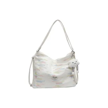 BALANG Fabric Shoulder Bag Regular Women's White/Black/Pink