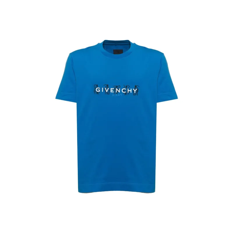 Givenchy Slim Fit Reversed Print T Shirt-0