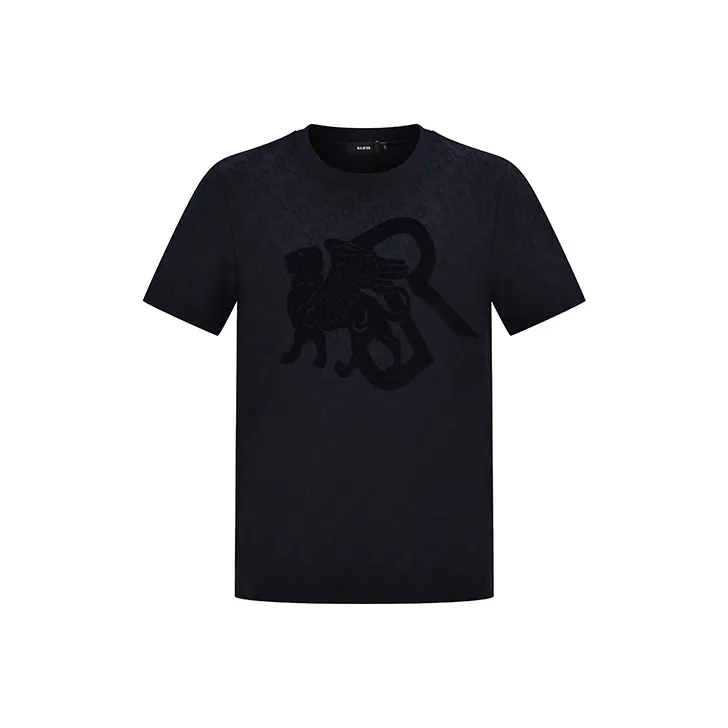 RARE Short Sleeved T Shirts Men's Navy Blue-0