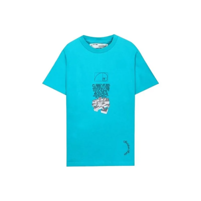 OFF WHITE Ss20 T Shirts Men Blue-0