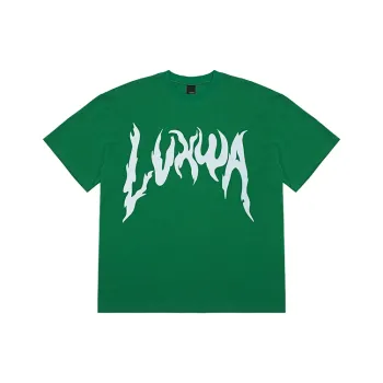 LVXWA Straight T Shirt Unisex Grass Green