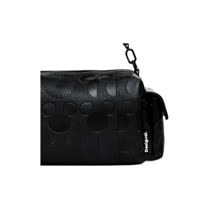 Desigual Polyurethane Crossbody Handbag, Shoulder Bag Regular Women's Black-4