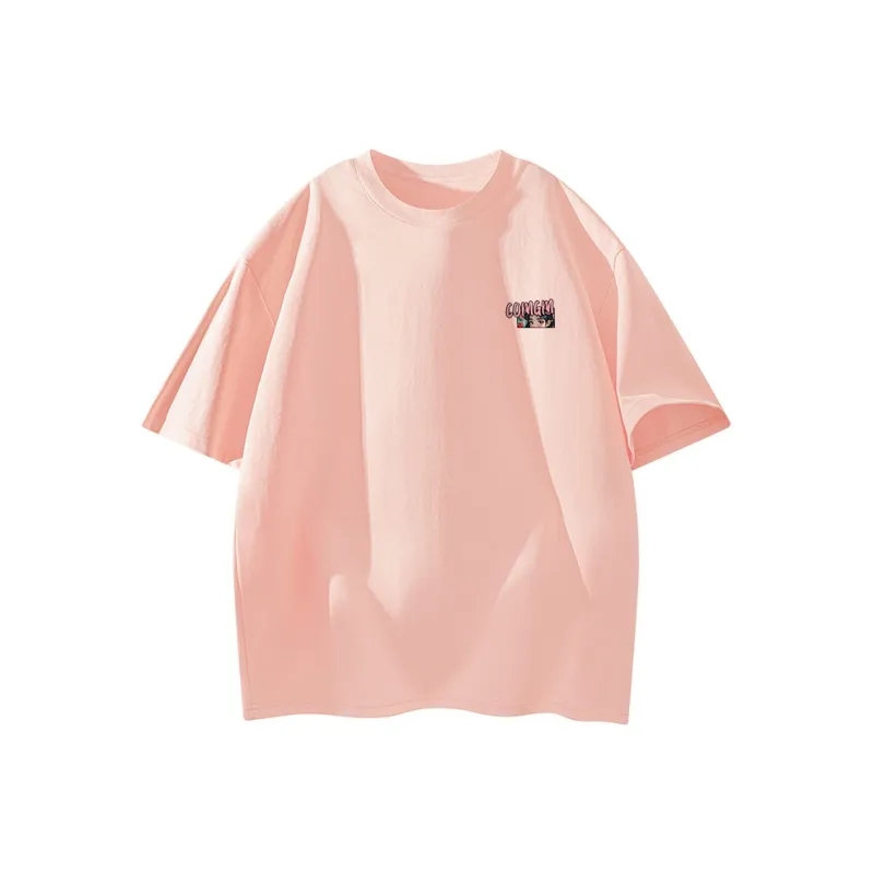 Caramella Drop Shoulder Sleeve T Shirt Unisex White-6