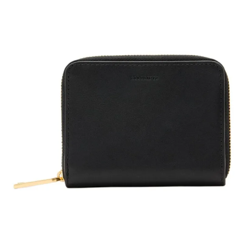 ALLSAINTS Cow Leather Wallet Unisex Black-0