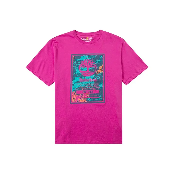Timberland T Shirts Unisex Berry Purple-0