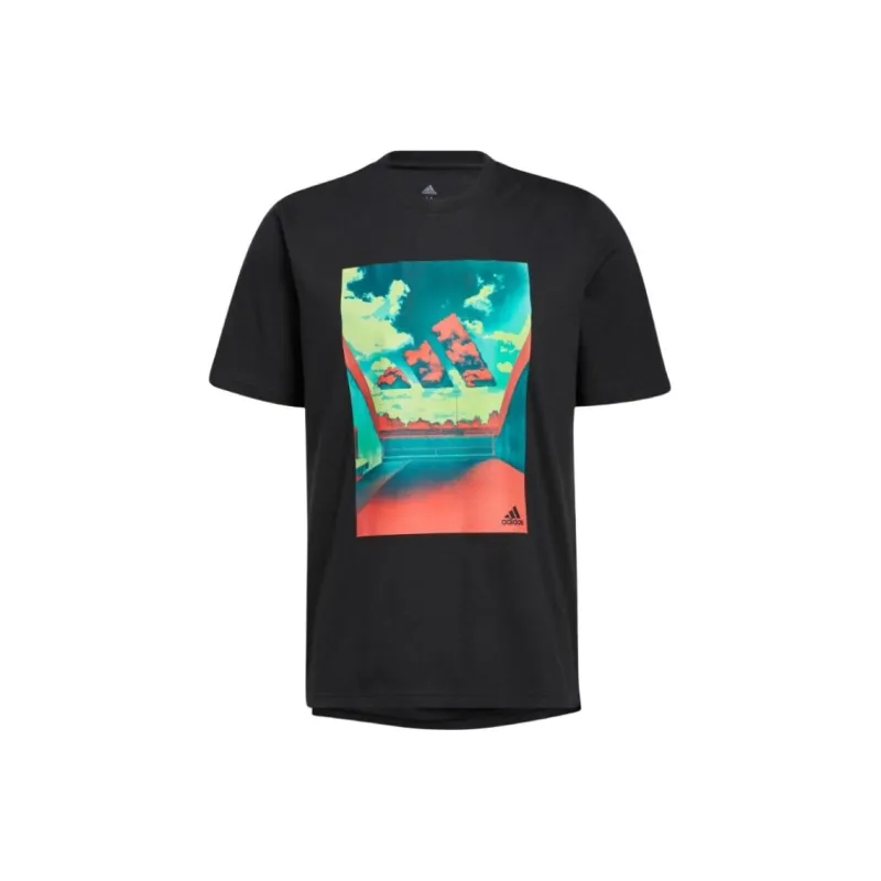 Adidas Free Shipping With AdiClub Adidas Summer Heat Sky Graphic Tee-0