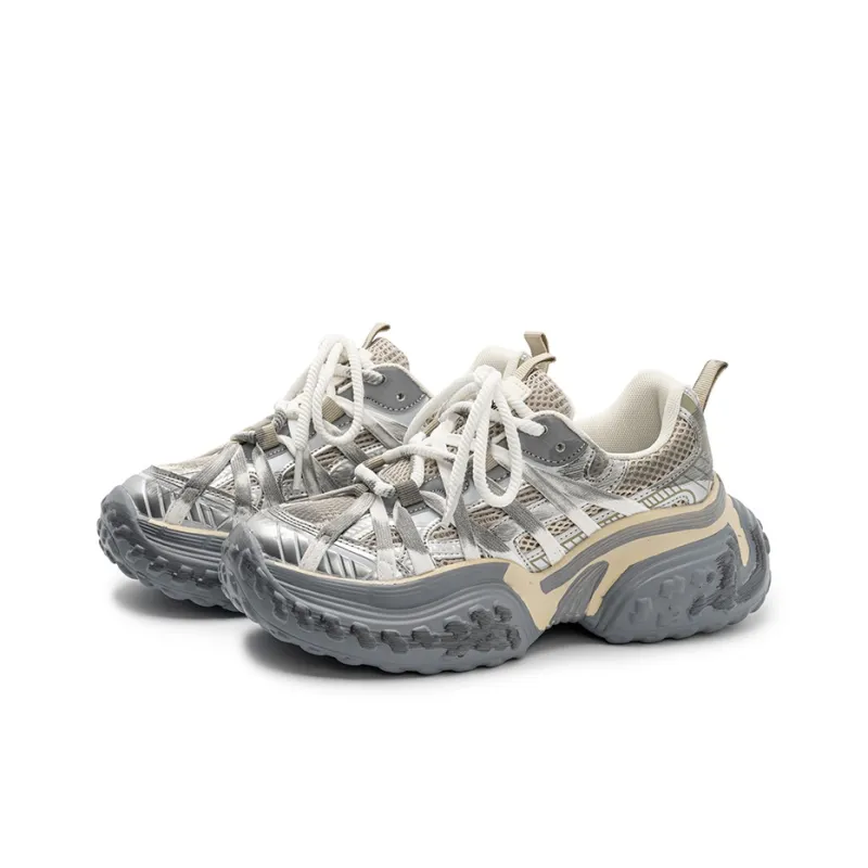 Snow Know The Answer SKTA Anti Slip And Wear Resistant Lightweight Low Top Chunky Sneakers Unisex-14