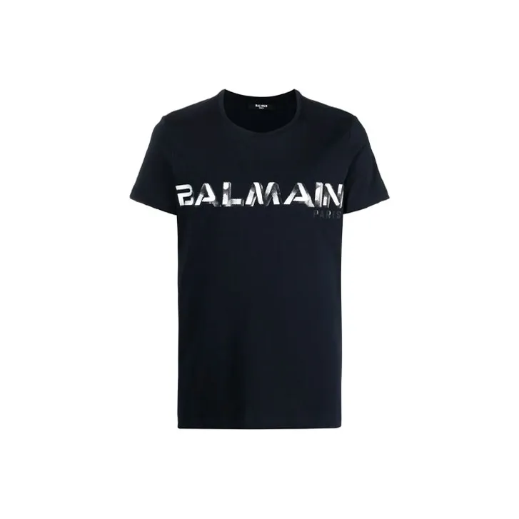 BALMAIN T Shirts Men Black-0