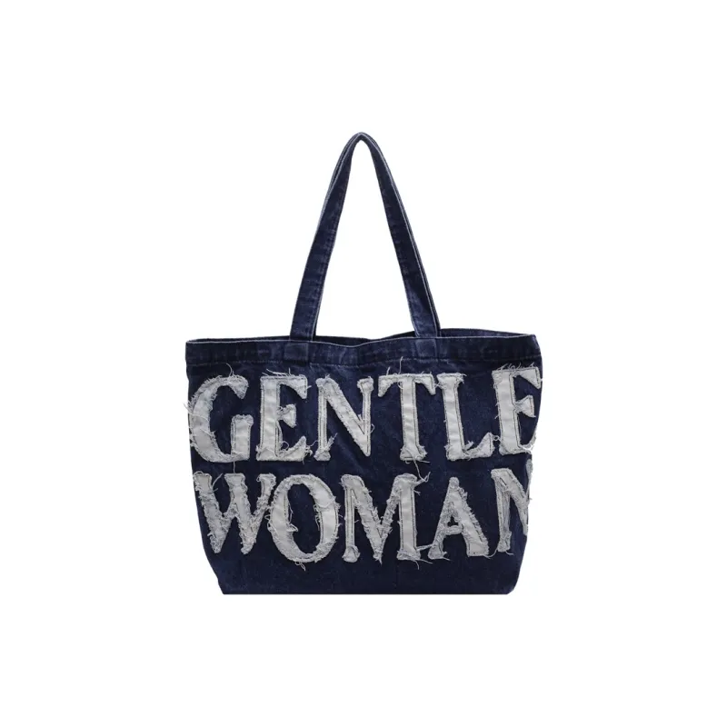 Debecca Denim Shoulder Bag Regular Women's Ecru/Blue-0