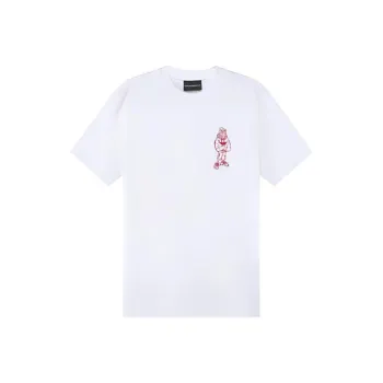 EMPORIO ARMANI SS23 Drop Shoulder Sleeve T Shirt Men's White