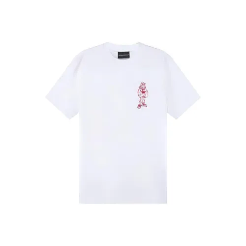 EMPORIO armani toe SS23 Drop Shoulder Sleeve T Shirt Men's White