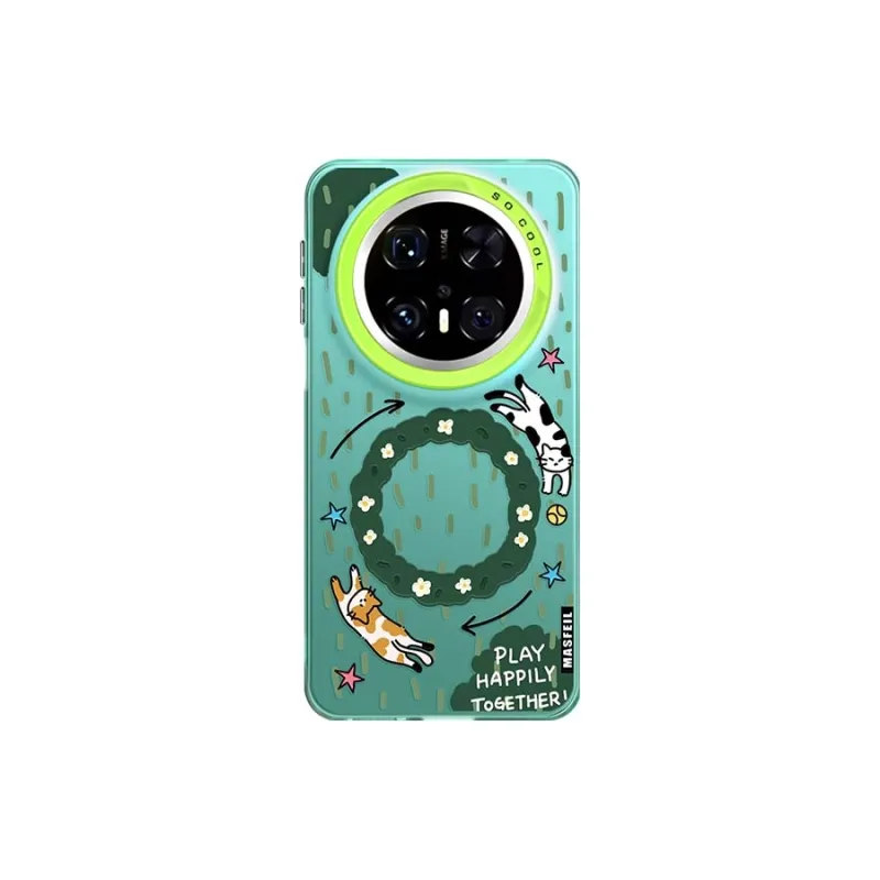 Marsfield TPU Material Acrylic Soft Edged Magnetic Case Phone Cases Compatibility With Huawei Mate Cute Style-2