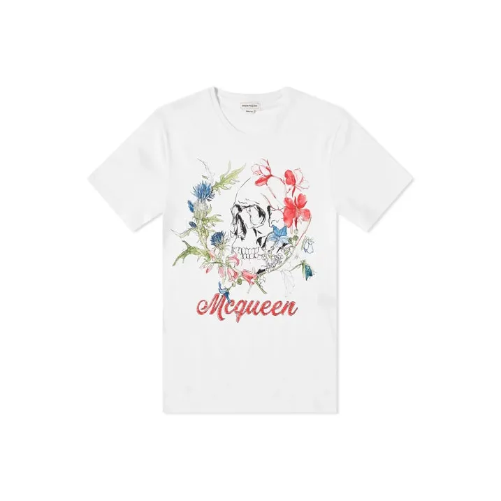 Alexander McQueen T Shirts Men White-0