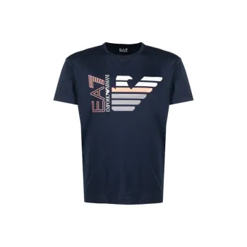 EMPORIO ARMANI EA7 T Shirts Men Dark Blue