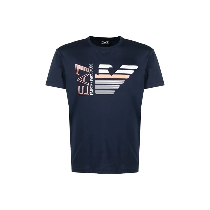 EMPORIO ARMANI EA7 T Shirts Men Dark Blue-0