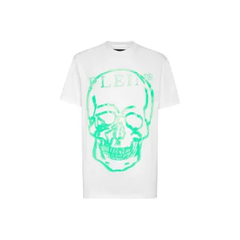 PHILIPP PLEIN T Shirts Unisex White Green