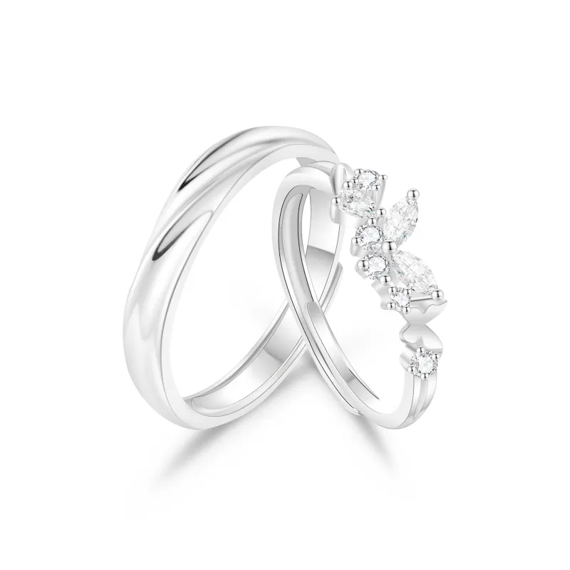 Lao Feng Xiang S925 Silver Rings Unisex-0